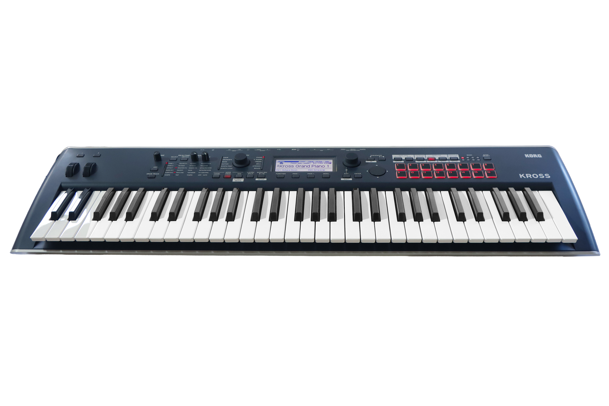 Korg Kross 2 61 teclas Color Azul - Open Box - Haway Music